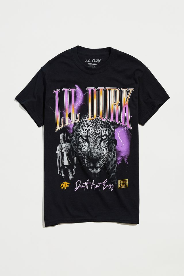 Lil Durk Death Ain T Easy Tee Urban Outfitters