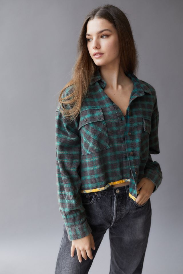BDG Caleb Cropped Flannel Shirt #3