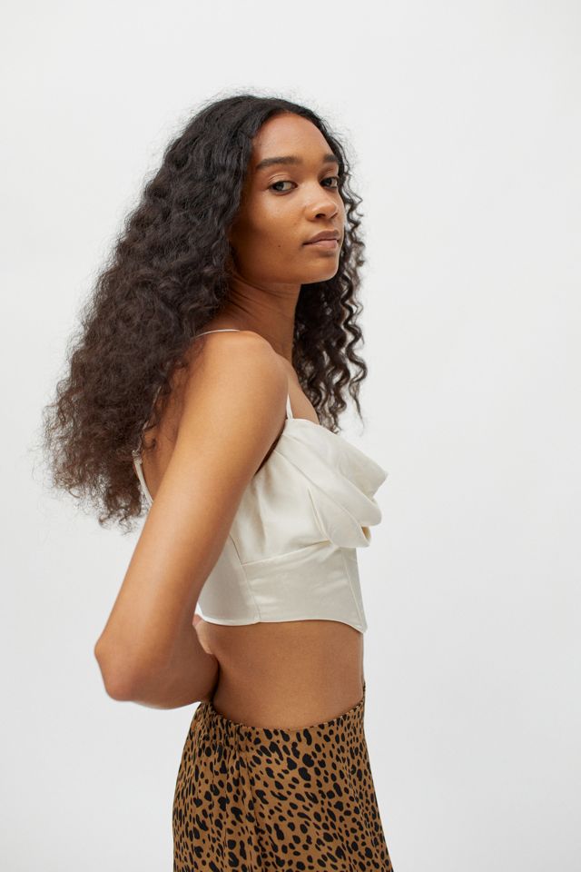 Kiss The Sky Genivieve Satin Corset Top | Urban Outfitters
