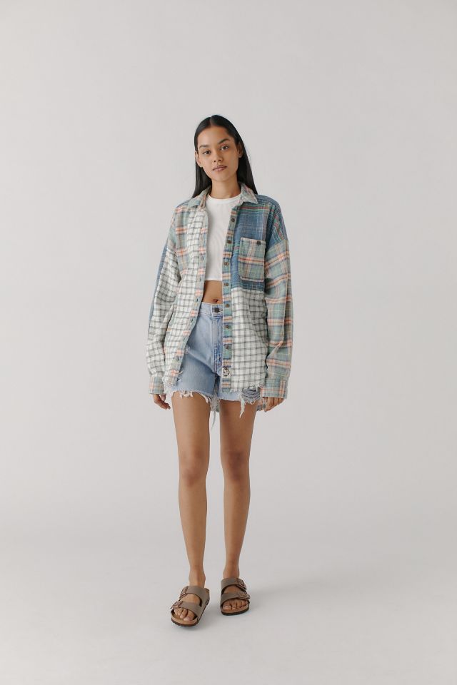 BDG Ted Patchwork Flannel Shirt #1