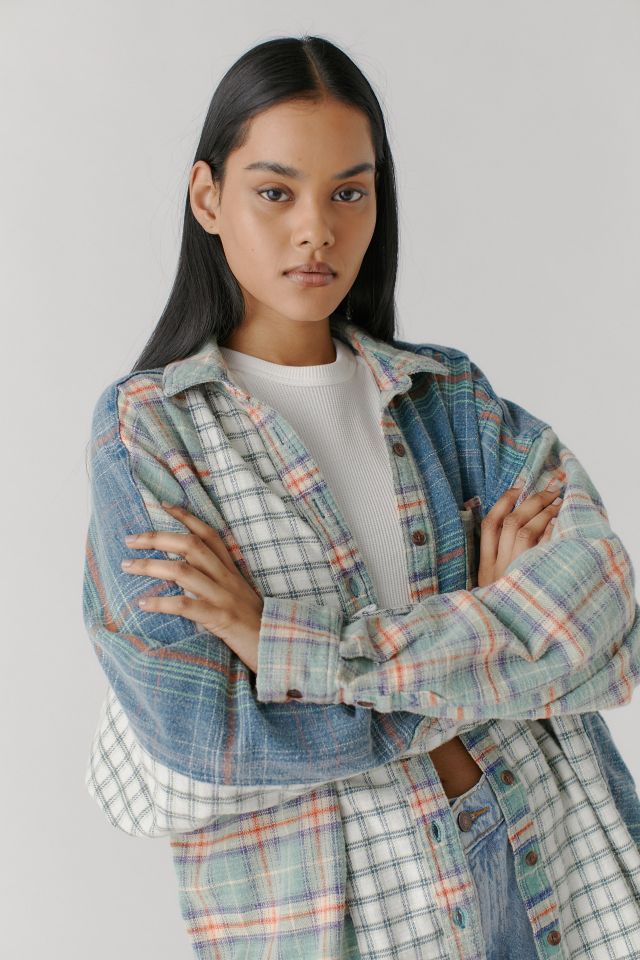 BDG Ted Patchwork Flannel Shirt #4