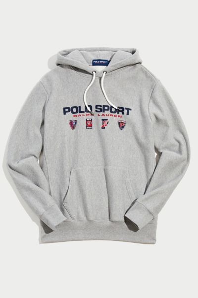 Grey polo sport outlet hoodie