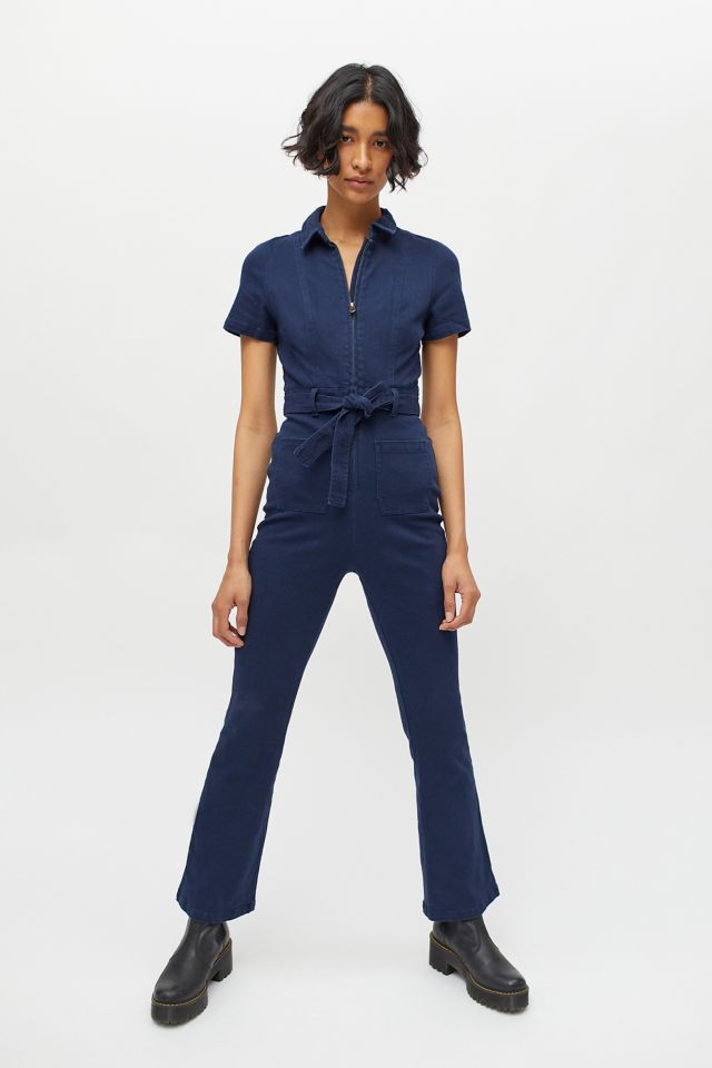 UO Stephie Short Sleeve Coverall Jumpsuit | Urban Outfitters