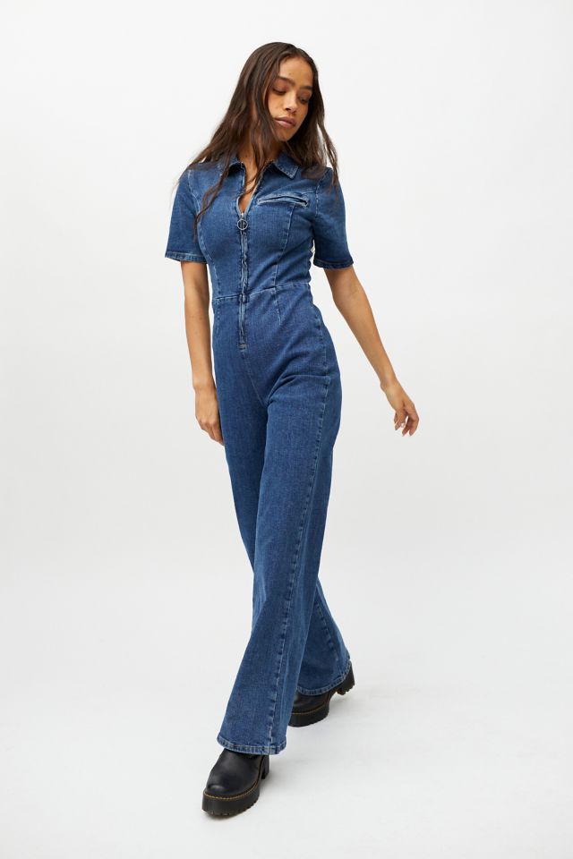 Denim store jumpsuit sale