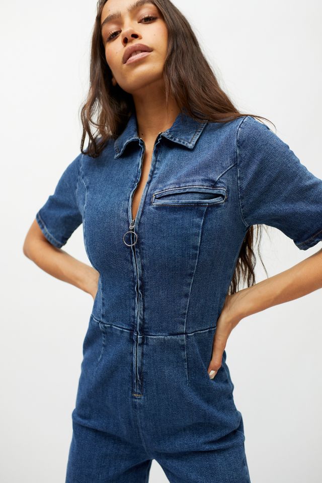 Urban outfitters hotsell denim jumpsuit