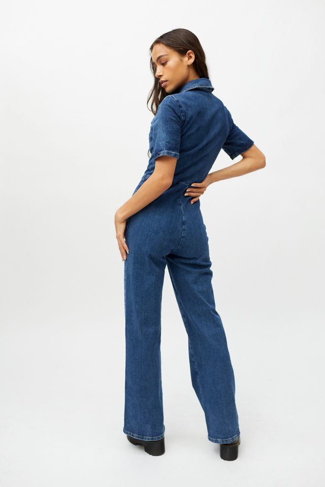 UO Hello Sunshine Denim Jumpsuit