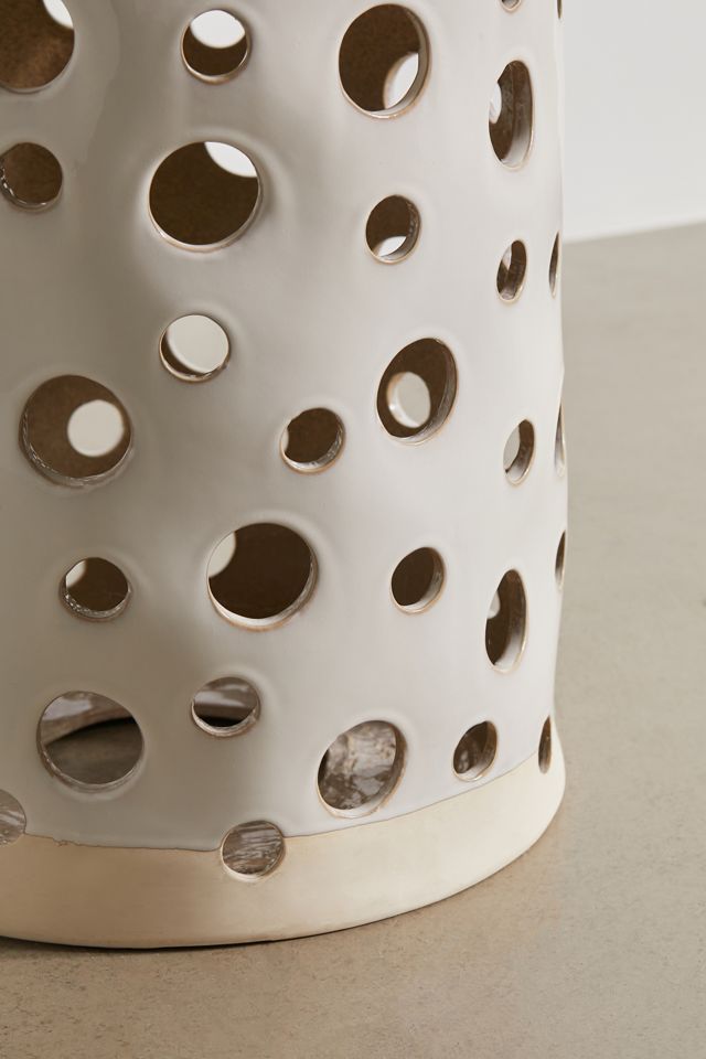 Hive Ceramic Indoor/Outdoor Side Table | Urban Outfitters