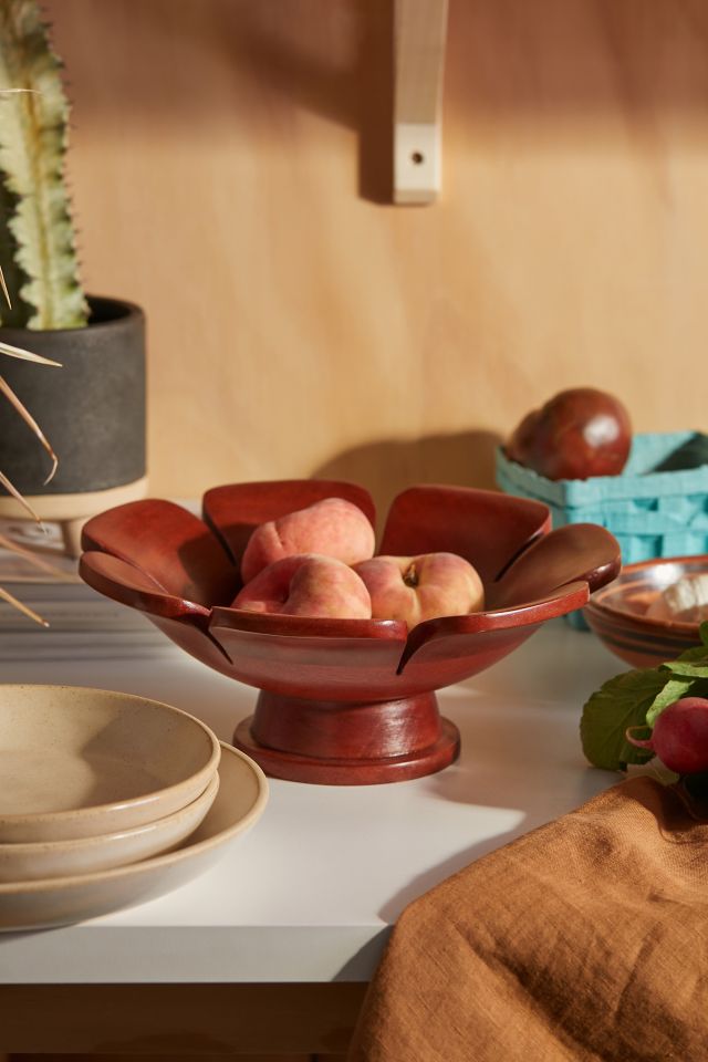 Flower Pedestal Fruit Bowl