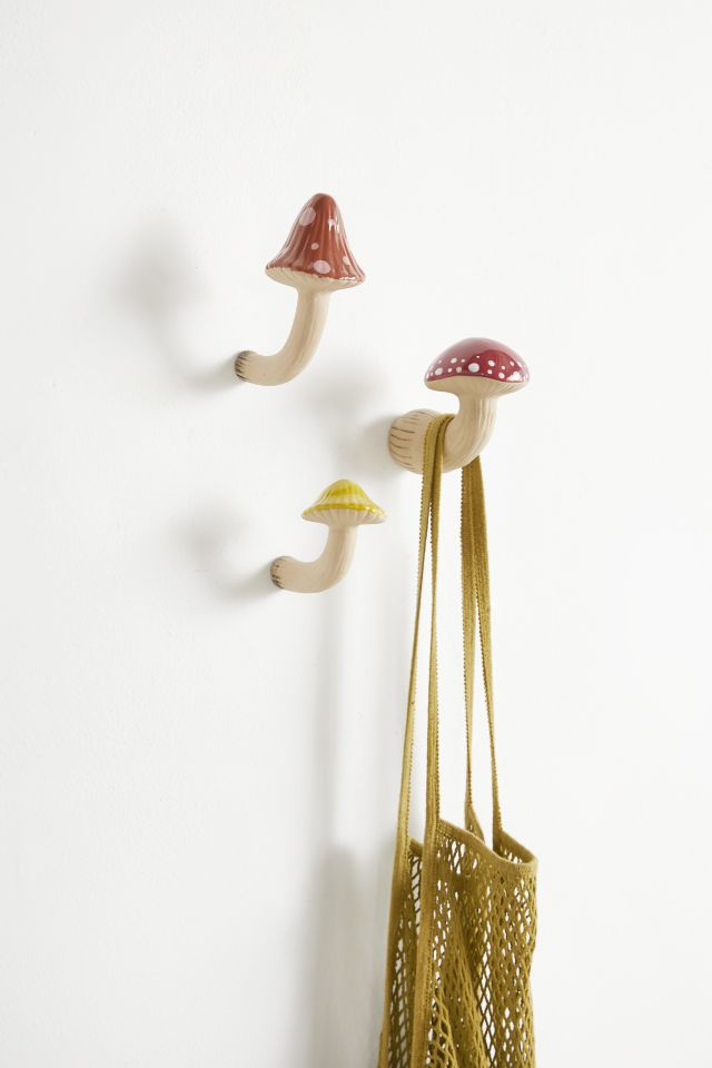 Mushroom Hand-Painted Wall Hook #3