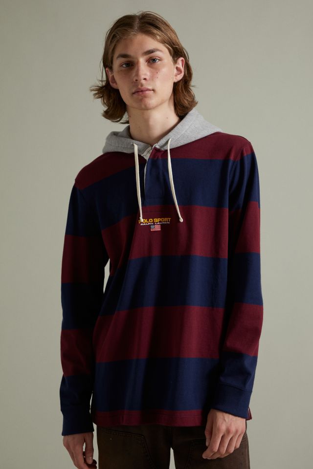 Polo Ralph Lauren Hooded Rugby Shirt Urban Outfitters