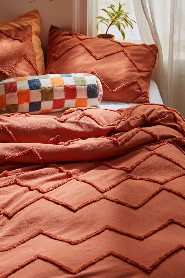 Zigzag Tufted Duvet Cover