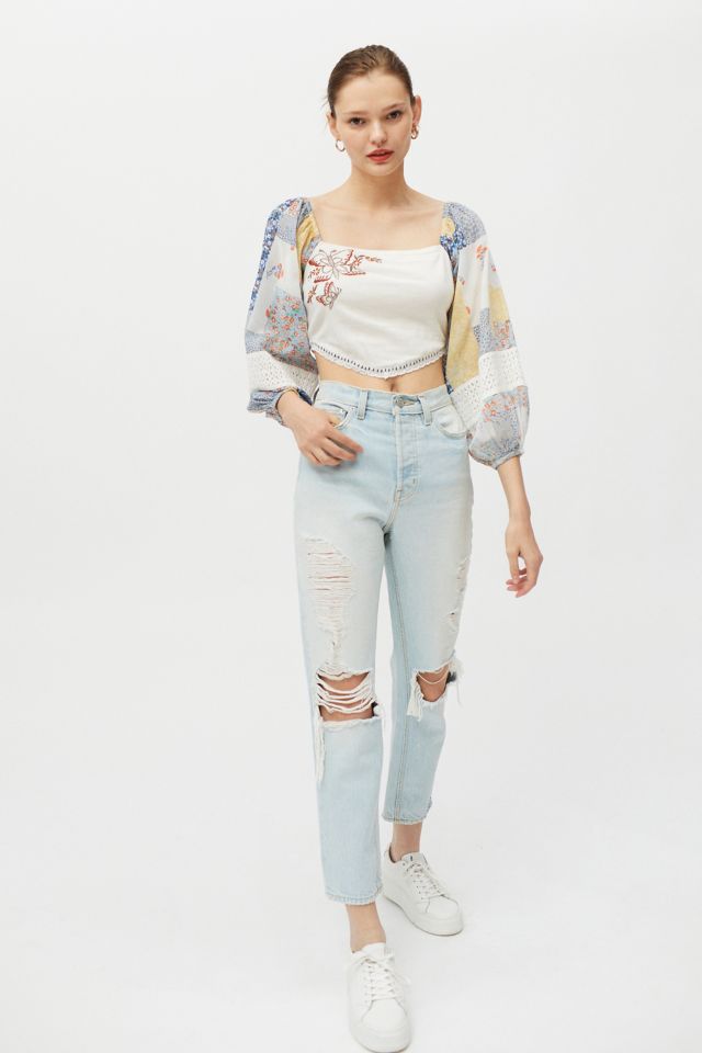 Blouse Patchwork Brodée Issa UO #1