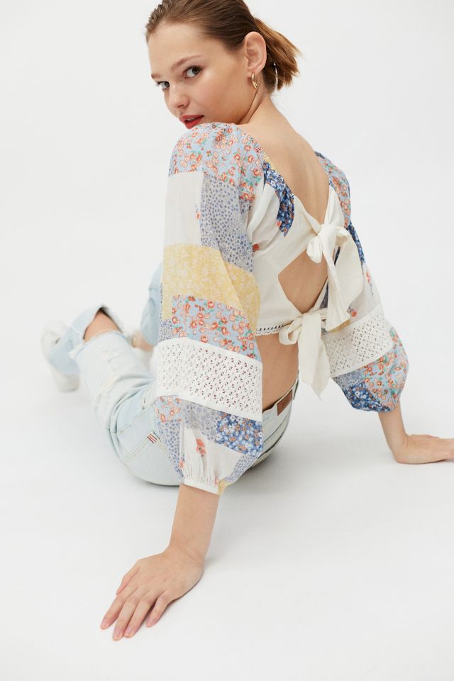 Blouse Patchwork Brodée Issa UO #2