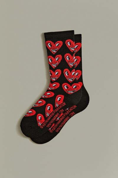 Keith Haring Allover Print Crew Sock | Urban Outfitters