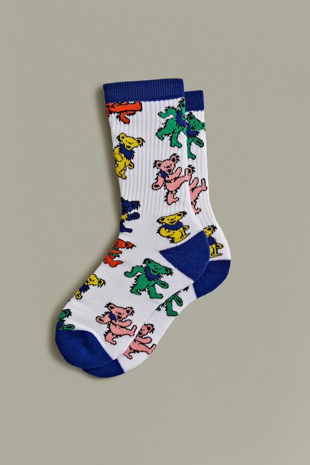 Grateful Dead Dancing Bears Crew Sock