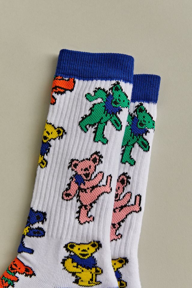 Grateful Dead Dancing Bears Crew Sock #1