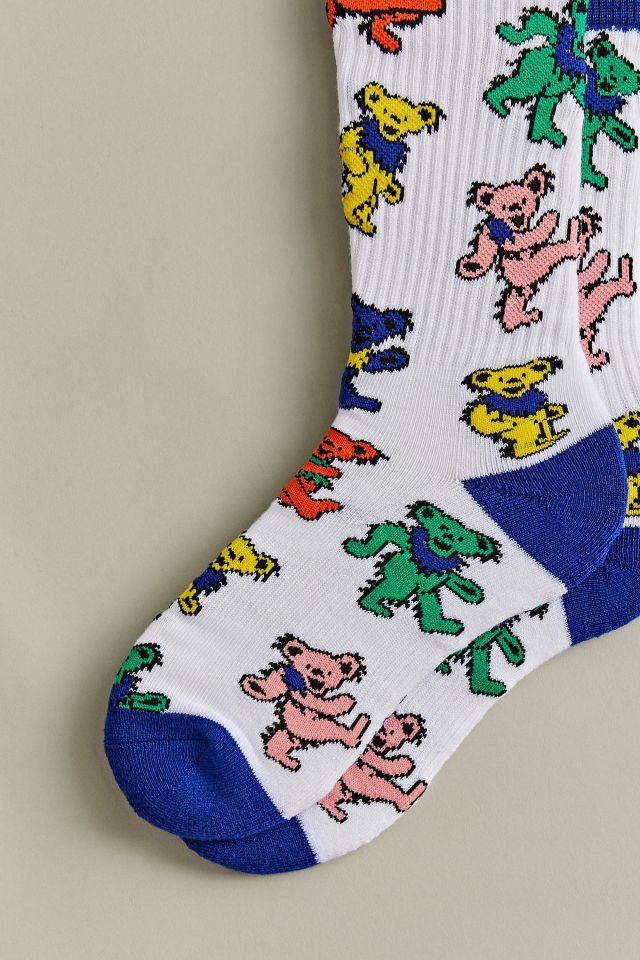 Grateful Dead Dancing Bears Crew Sock #2