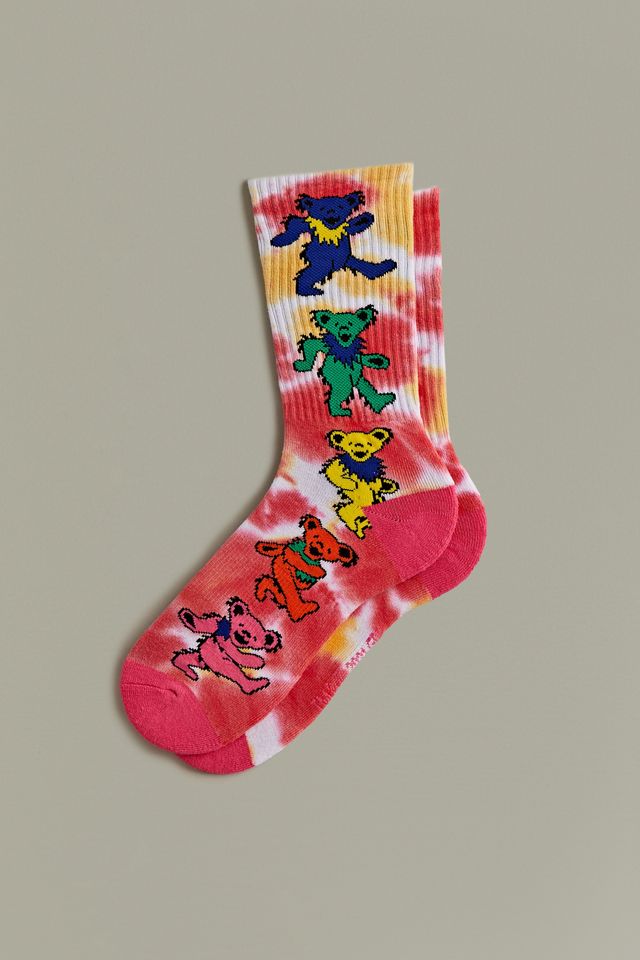 Grateful Dead Vertical Bear Crew Sock | Urban Outfitters