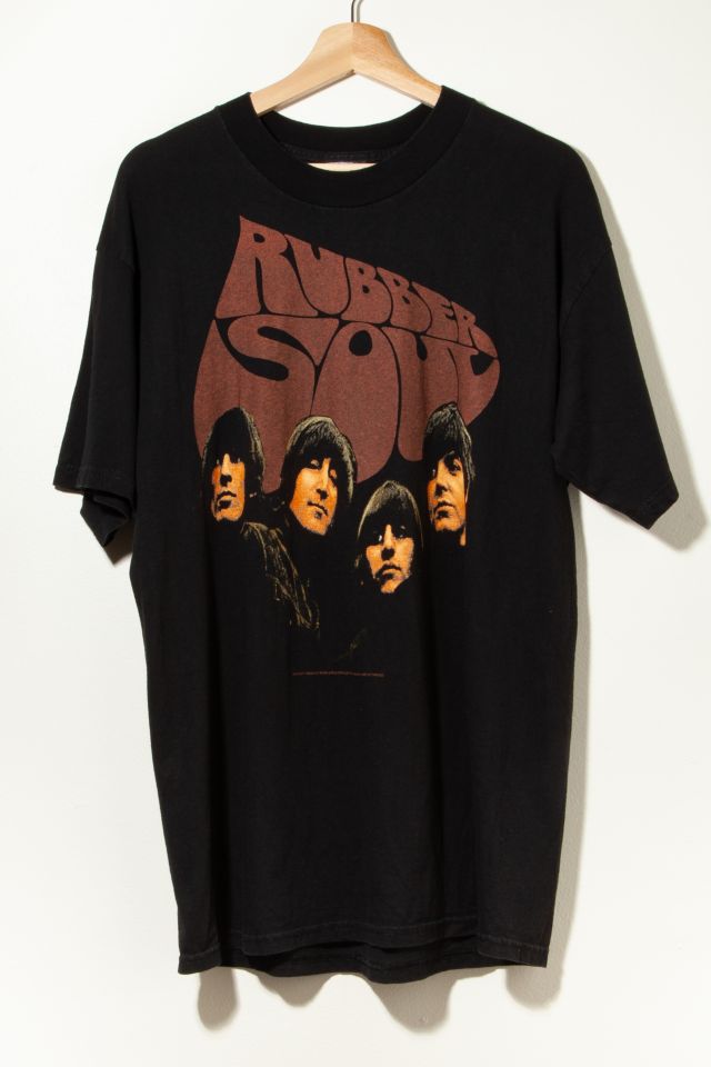 1990s Vintage The Beatles Rubber Soul Graphic Band T-Shirt | Urban