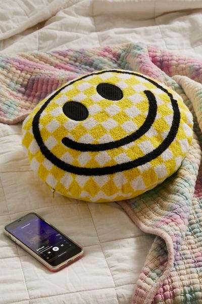 Happy Face Throw Pillow Bluetooth Speaker | Urban Outfitters