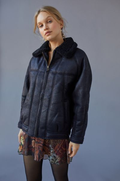 UO Faux Shearling Jacket | Urban Outfitters