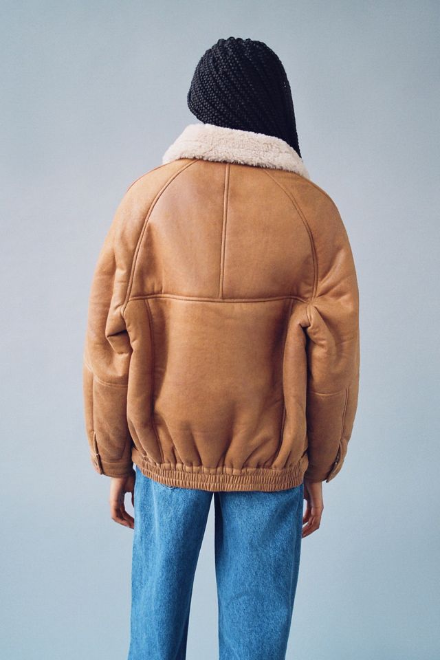 Shearling jacket urban on sale outfitters