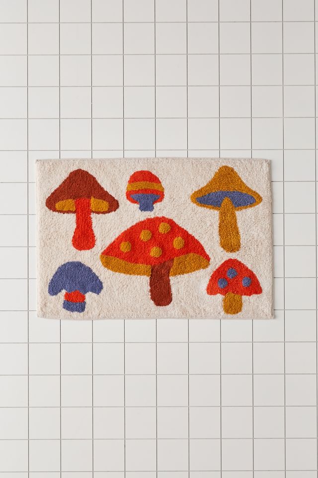 Mushroom Bath Rugs Set, Non-slip, Absorbent, Quick-dry Bathroom Rug fo –  PEPPERTOK