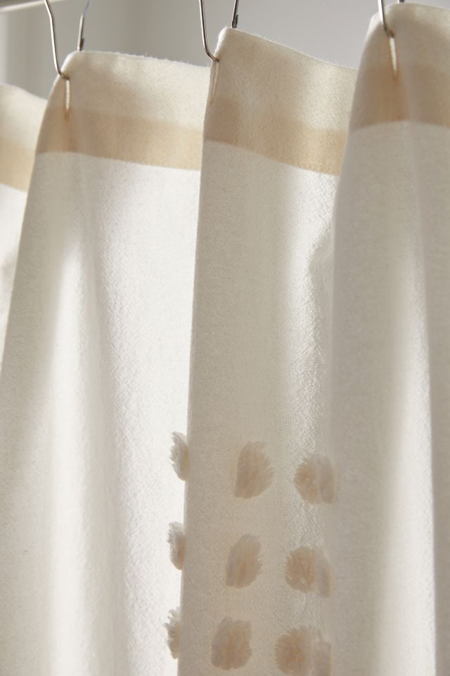 Grid Tufted Shower Curtain #2