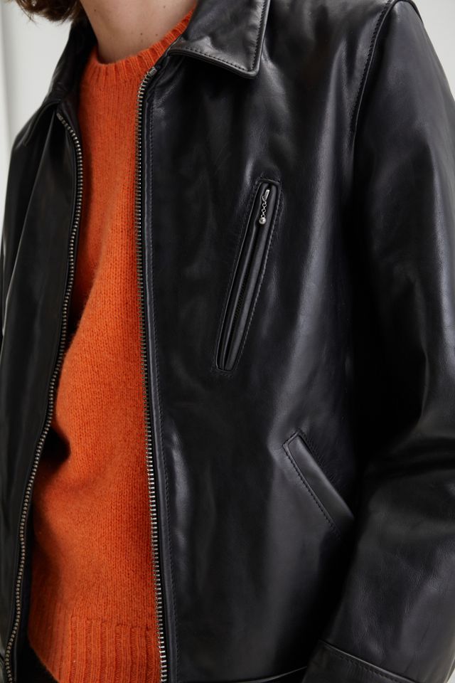 Schott Leather Harrington Jacket | Urban Outfitters