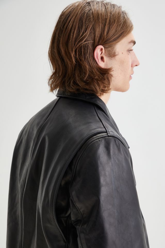 Schott Leather Harrington Jacket | Urban Outfitters