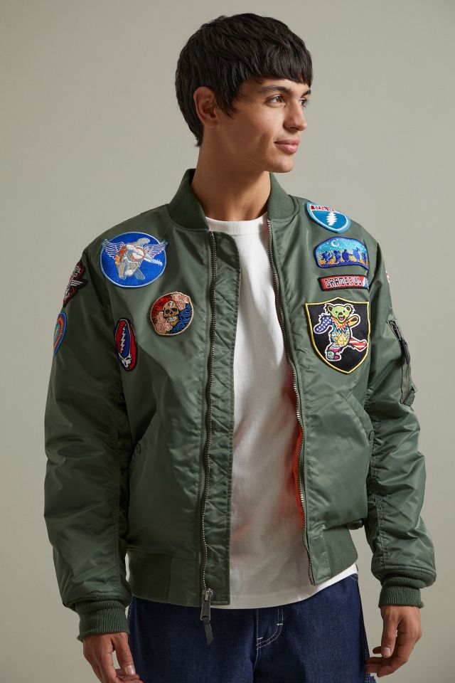 Schott X Grateful Dead MA-1 Bomber Jacket | Urban Outfitters