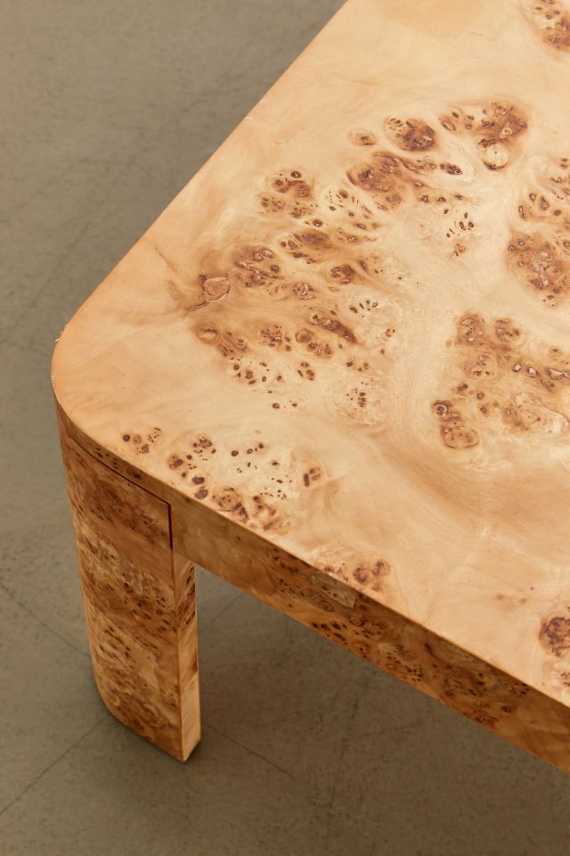 Cora Burl Wood Veneer Coffee Table #3