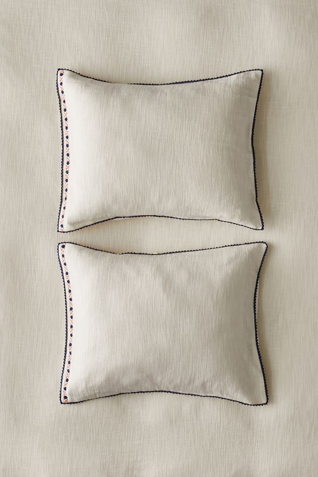 Olivia Cozy Slub Stitched Sham Set