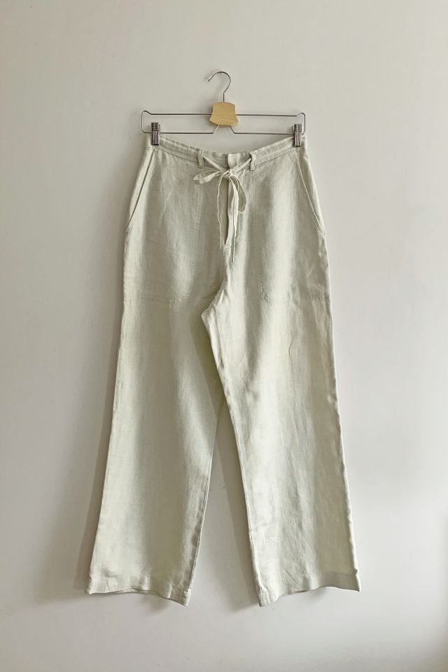 BANANA REPUBLIC size 6 linen material work pants. - Depop