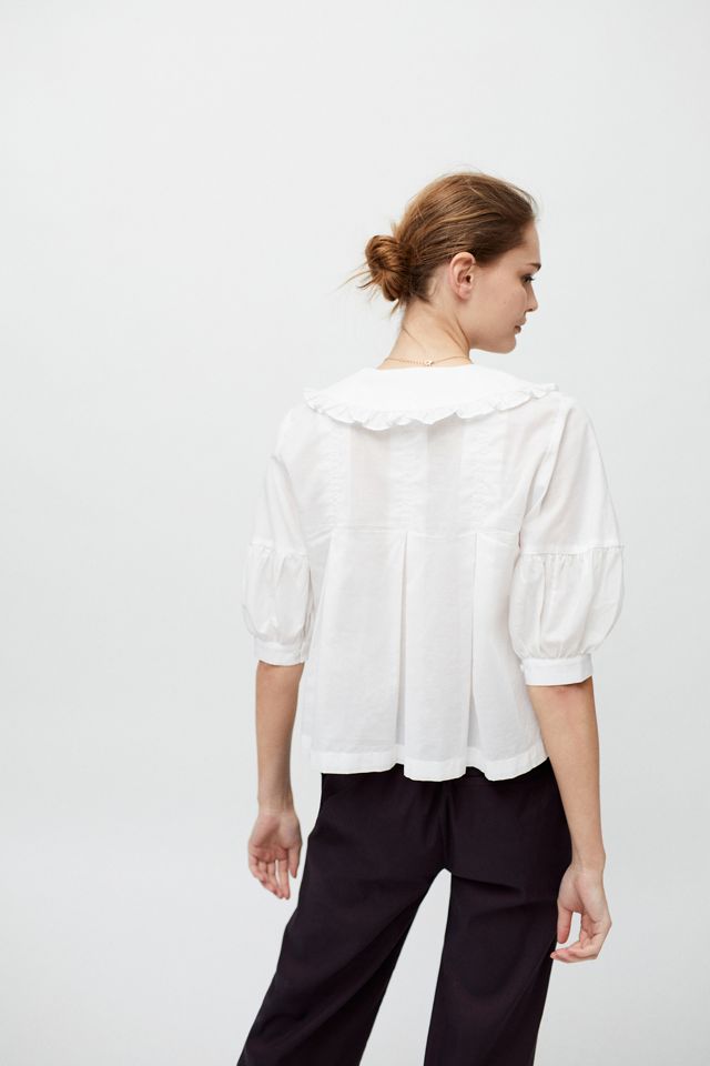 UO Fionna Collared Babydoll Blouse #1