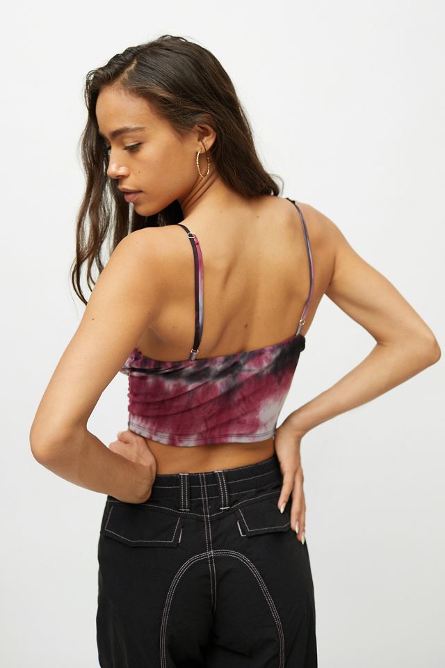 UO My Sweetheart Mesh Tie-Front Cami | Urban Outfitters