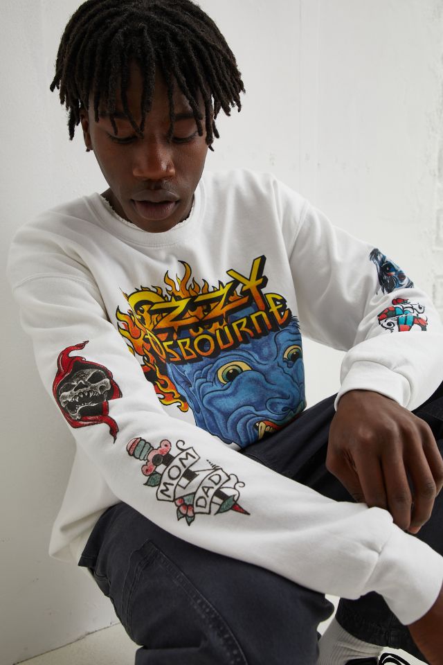 Ozzy Osbourne Allover Print Crew Neck Sweatshirt #3