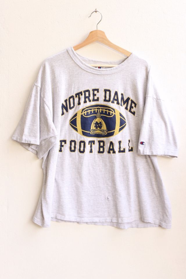 Vintage 90's Champion Notre Dame Football T-shirt Made in USA