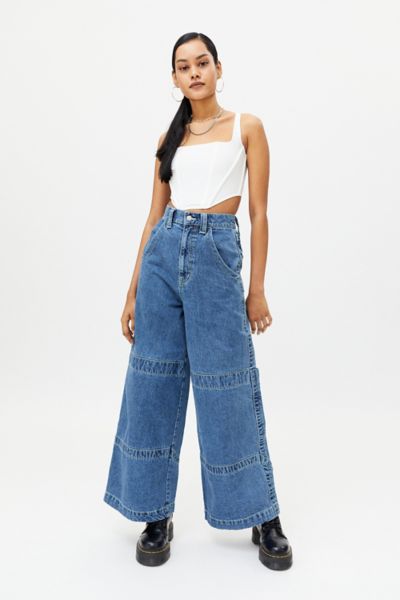 BDG High-Waisted Wide Leg Jean – Light Wash | Urban Outfitters