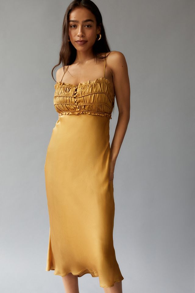 ASTR The Label Zola Satin Slip Dress | Urban Outfitters