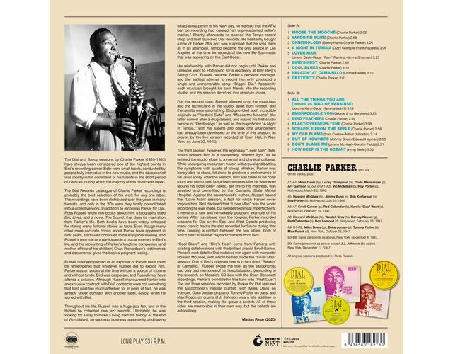 Charlie Parker - Bird Of Paradise: Best Of The Dial Masters LP #2