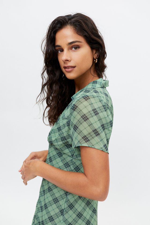 UO Sofia Plaid Mini Dress #2