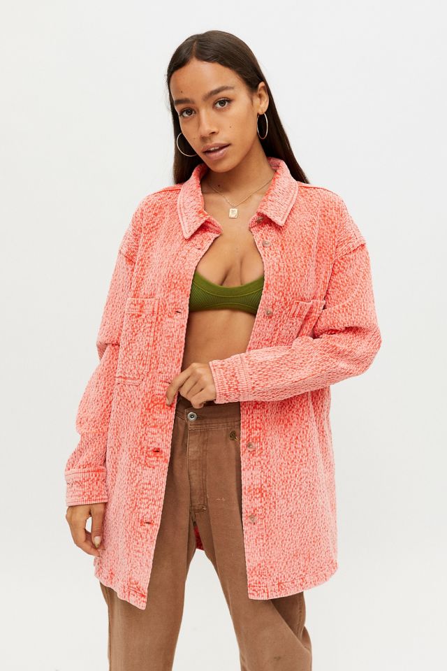 Pink corduroy jacket deals urban outfitters