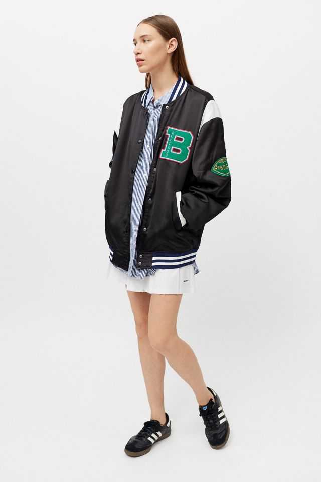 BDG Faye Satin Varsity Jacket #3