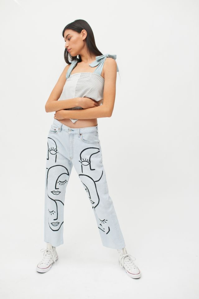 Urban Renewal Vintage X Hansel Clothing Hand Painted Jean