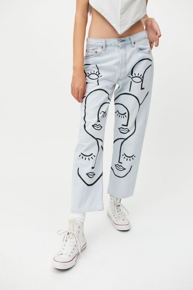 Urban Renewal Vintage X Hansel Clothing Hand Painted Jean #3
