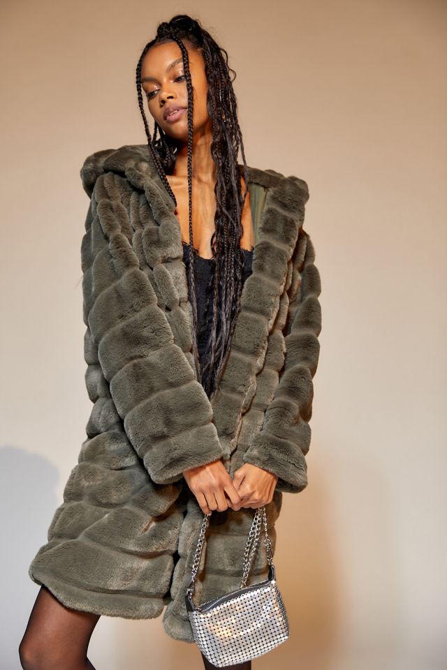 Apparis Celina Faux Fur Coat Urban Outfitters