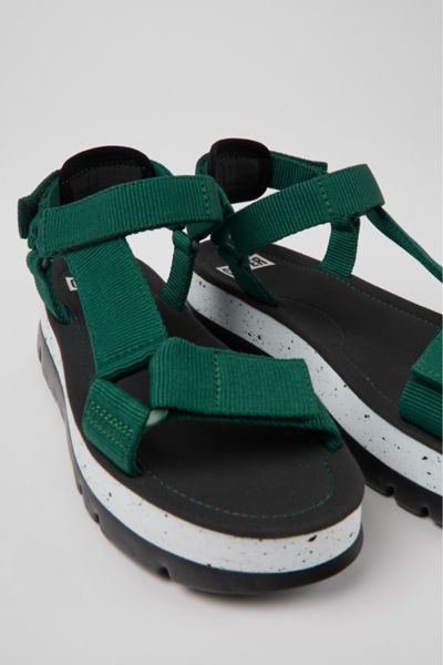Camper Oruga Up Platform Sport Sandal In Dark Green