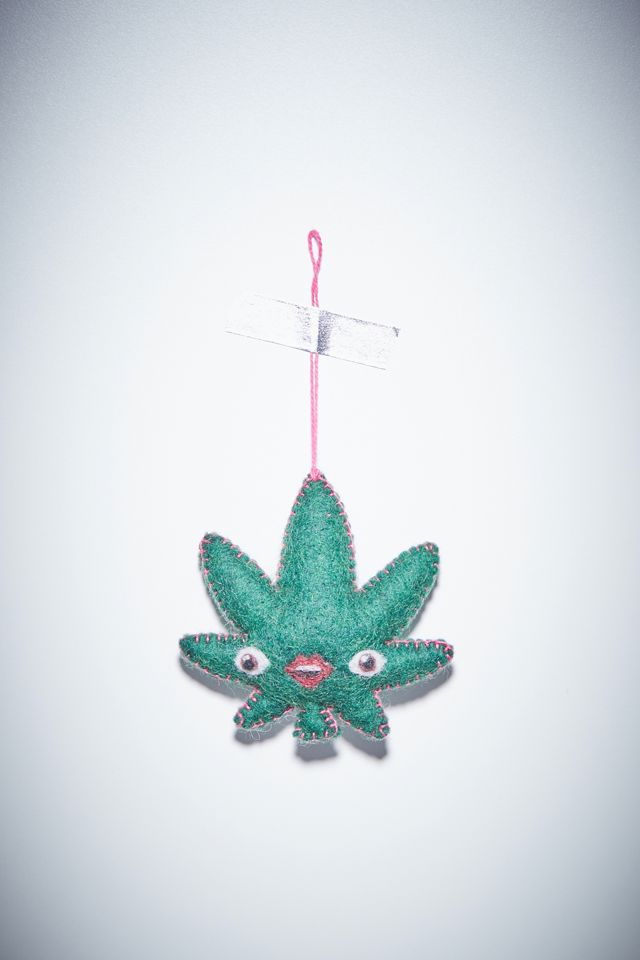 Mary Jane Leaf Felt Christmas Ornament Urban Outfitters