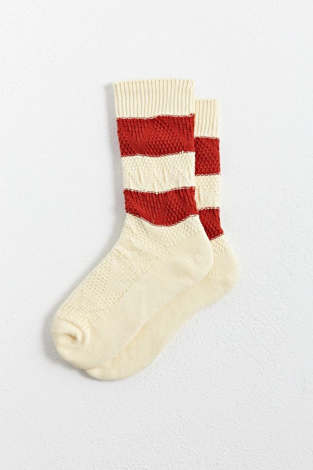 Embossed Stripe Crew Sock | Urban Outfitters